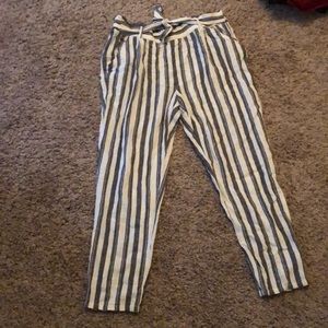 jolt size large women’s striped pants